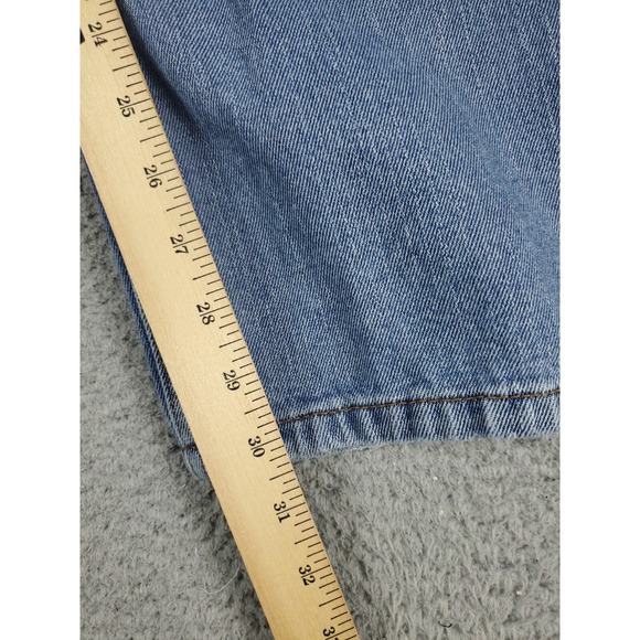 Levis 505 Jeans Mens 36x30 Blue Casual Straight Leg Denim Pants * - Picture 5 of 11